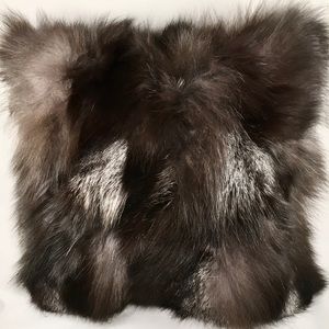 Chocolate Deluxe Decorative Fur Pillow